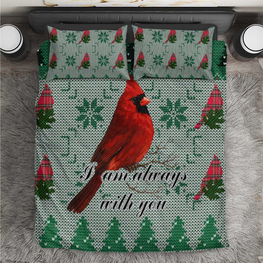 Cardinal I am Always With You Christmas Bedding Set Xmas Holiday Patterns - Wonder Print Shop