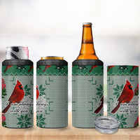 Cardinal I am Always With You Christmas 4 in 1 Can Cooler Tumbler Xmas Holiday Patterns - Wonder Print Shop