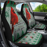 Cardinal I am Always With You Christmas Car Seat Cover Xmas Holiday Patterns - Wonder Print Shop