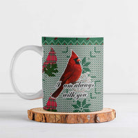 Cardinal I am Always With You Christmas Ceramic Mug Xmas Holiday Patterns - Wonder Print Shop