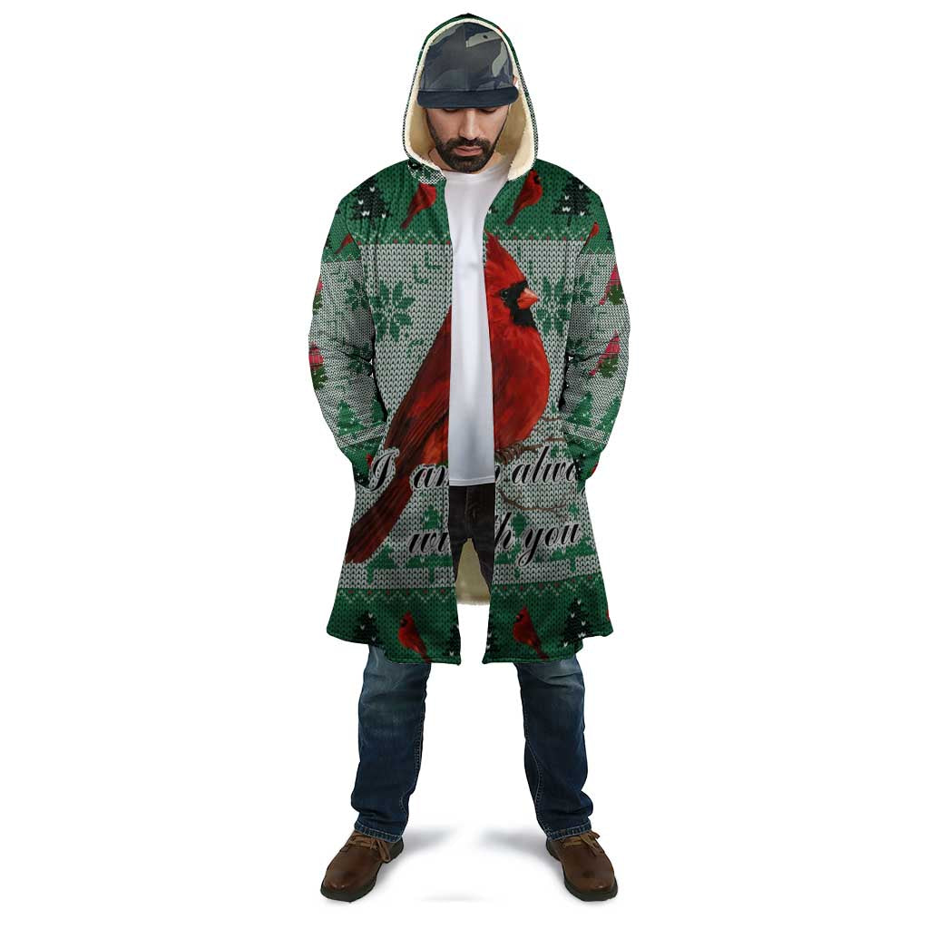 Cardinal I am Always With You Christmas Cloak Xmas Holiday Patterns - Wonder Print Shop