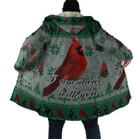 Cardinal I am Always With You Christmas Cloak Xmas Holiday Patterns - Wonder Print Shop