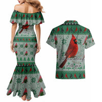 Cardinal I am Always With You Christmas Couples Matching Mermaid Dress and Hawaiian Shirt Xmas Holiday Patterns - Wonder Print Shop