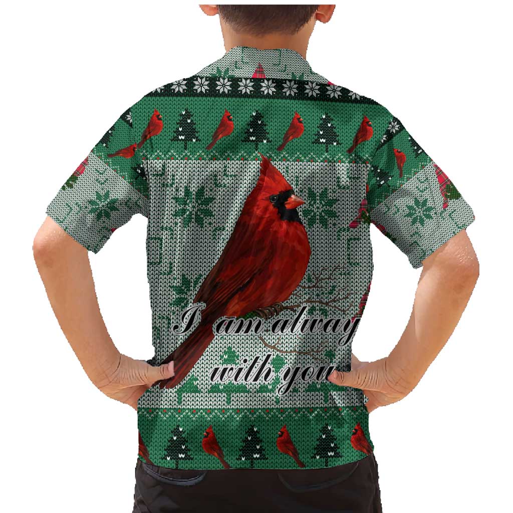Cardinal I am Always With You Christmas Family Matching Mermaid Dress and Hawaiian Shirt Xmas Holiday Patterns - Wonder Print Shop