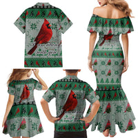 Cardinal I am Always With You Christmas Family Matching Mermaid Dress and Hawaiian Shirt Xmas Holiday Patterns - Wonder Print Shop