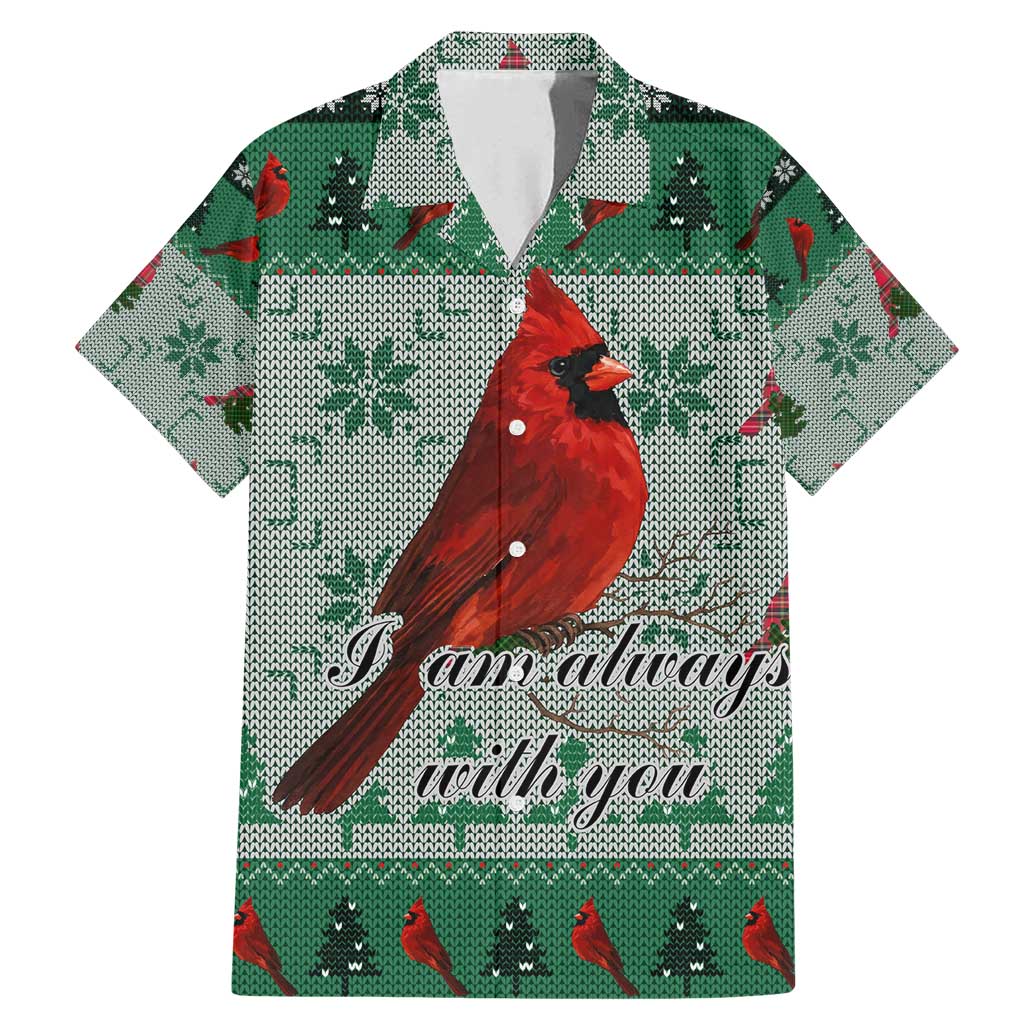 Cardinal I am Always With You Christmas Family Matching Mermaid Dress and Hawaiian Shirt Xmas Holiday Patterns - Wonder Print Shop