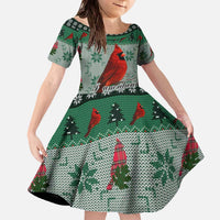 Cardinal I am Always With You Christmas Family Matching Off The Shoulder Long Sleeve Dress and Hawaiian Shirt Xmas Holiday Patterns - Wonder Print Shop