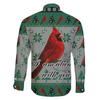 Cardinal I am Always With You Christmas Family Matching Short Sleeve Bodycon Dress and Hawaiian Shirt Xmas Holiday Patterns - Wonder Print Shop