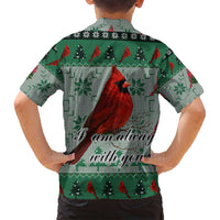 Cardinal I am Always With You Christmas Family Matching Summer Maxi Dress and Hawaiian Shirt Xmas Holiday Patterns - Wonder Print Shop
