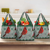 Cardinal I am Always With You Christmas Grocery Bag Xmas Holiday Patterns - Wonder Print Shop