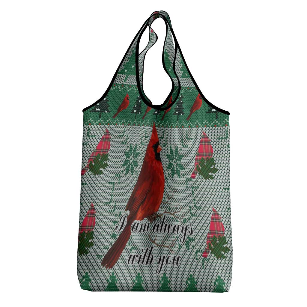 Cardinal I am Always With You Christmas Grocery Bag Xmas Holiday Patterns - Wonder Print Shop
