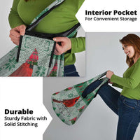 Cardinal I am Always With You Christmas Grocery Bag Xmas Holiday Patterns - Wonder Print Shop