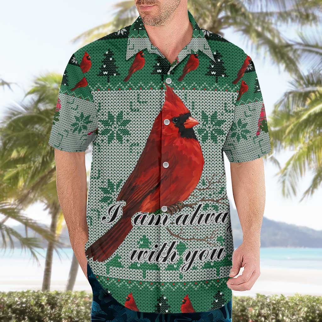 Cardinal I am Always With You Christmas Hawaiian Shirt Xmas Holiday Patterns - Wonder Print Shop