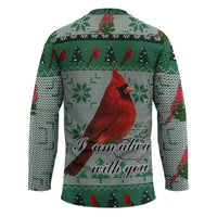 Cardinal I am Always With You Christmas Hockey Jersey Xmas Holiday Patterns - Wonder Print Shop