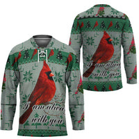Cardinal I am Always With You Christmas Hockey Jersey Xmas Holiday Patterns - Wonder Print Shop