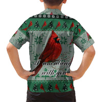 Cardinal I am Always With You Christmas Kid Hawaiian Shirt Xmas Holiday Patterns - Wonder Print Shop
