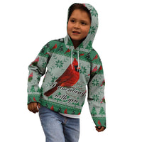Cardinal I am Always With You Christmas Kid Hoodie Xmas Holiday Patterns - Wonder Print Shop