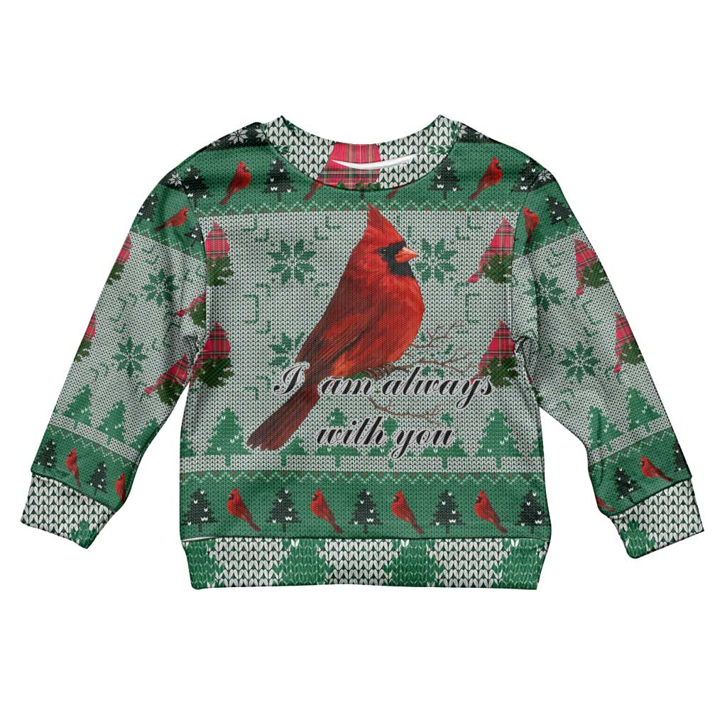 Cardinal I am Always With You Christmas Kid Ugly Christmas Sweater Xmas Holiday Patterns - Wonder Print Shop
