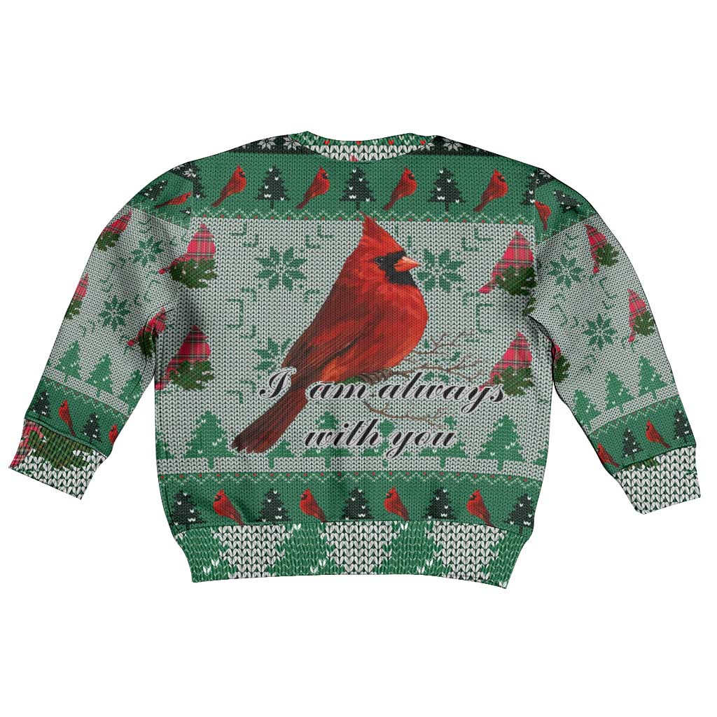 Cardinal I am Always With You Christmas Kid Ugly Christmas Sweater Xmas Holiday Patterns - Wonder Print Shop
