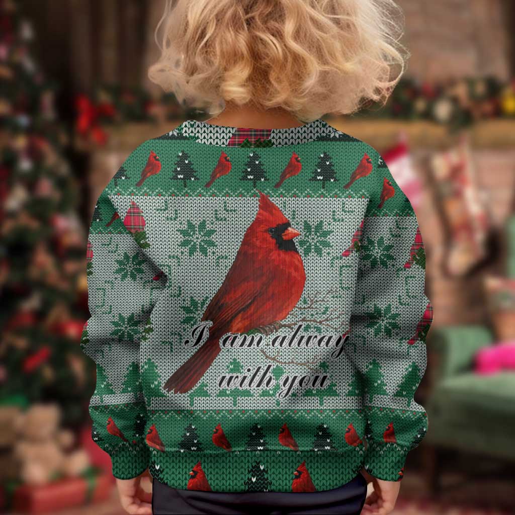Cardinal I am Always With You Christmas Kid Ugly Christmas Sweater Xmas Holiday Patterns - Wonder Print Shop