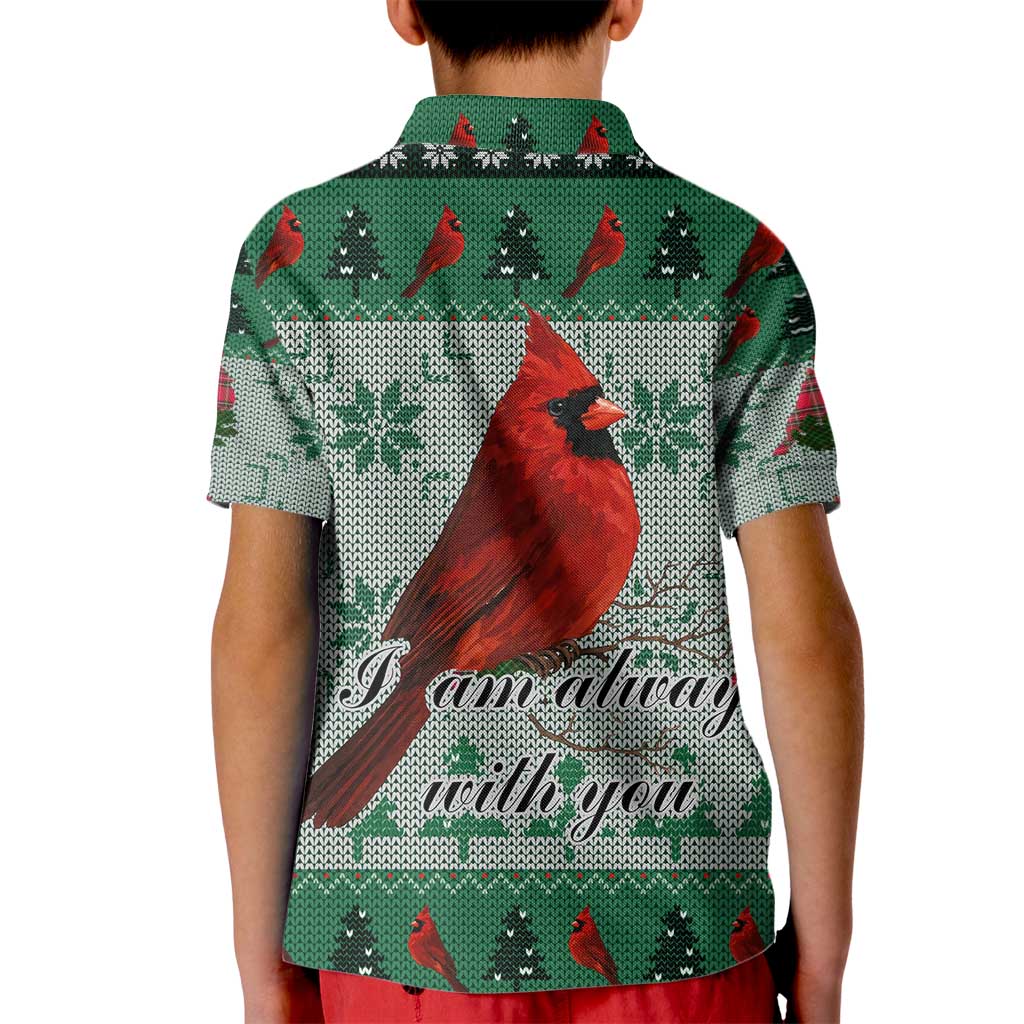 Cardinal I am Always With You Christmas Kid Polo Shirt Xmas Holiday Patterns - Wonder Print Shop