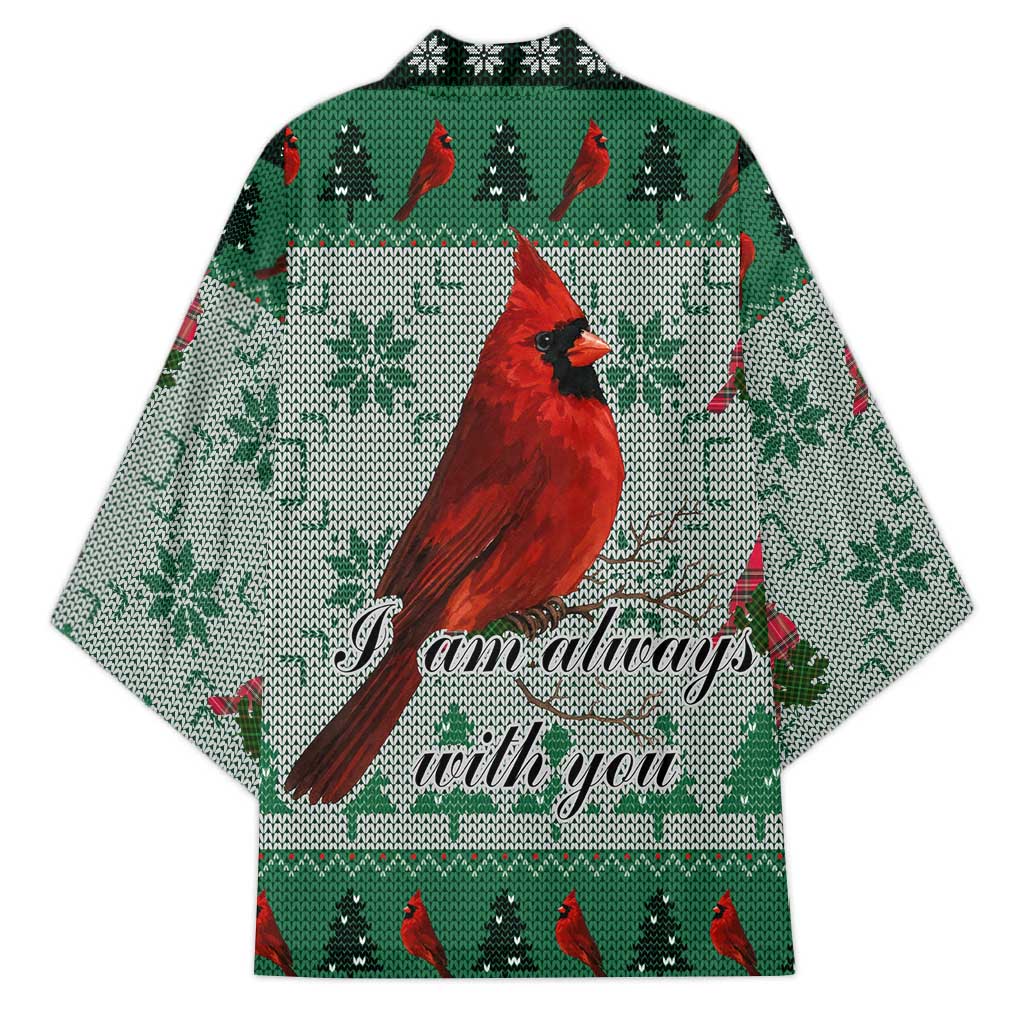 Cardinal I am Always With You Christmas Kimono Xmas Holiday Patterns - Wonder Print Shop