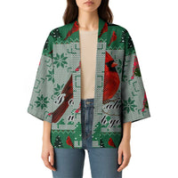 Cardinal I am Always With You Christmas Kimono Xmas Holiday Patterns - Wonder Print Shop