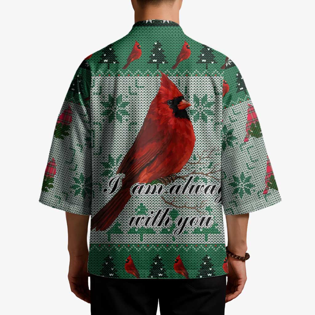 Cardinal I am Always With You Christmas Kimono Xmas Holiday Patterns - Wonder Print Shop