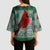 Cardinal I am Always With You Christmas Kimono Sleeve Blouse Xmas Holiday Patterns - Wonder Print Shop