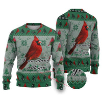 Cardinal I am Always With You Christmas Ugly Christmas Sweater Xmas Holiday Patterns - Wonder Print Shop