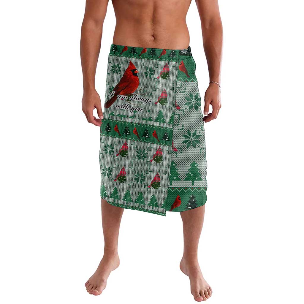 Cardinal I am Always With You Christmas Lavalava Xmas Holiday Patterns - Wonder Print Shop