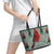 Cardinal I am Always With You Christmas Leather Tote Bag Xmas Holiday Patterns - Wonder Print Shop