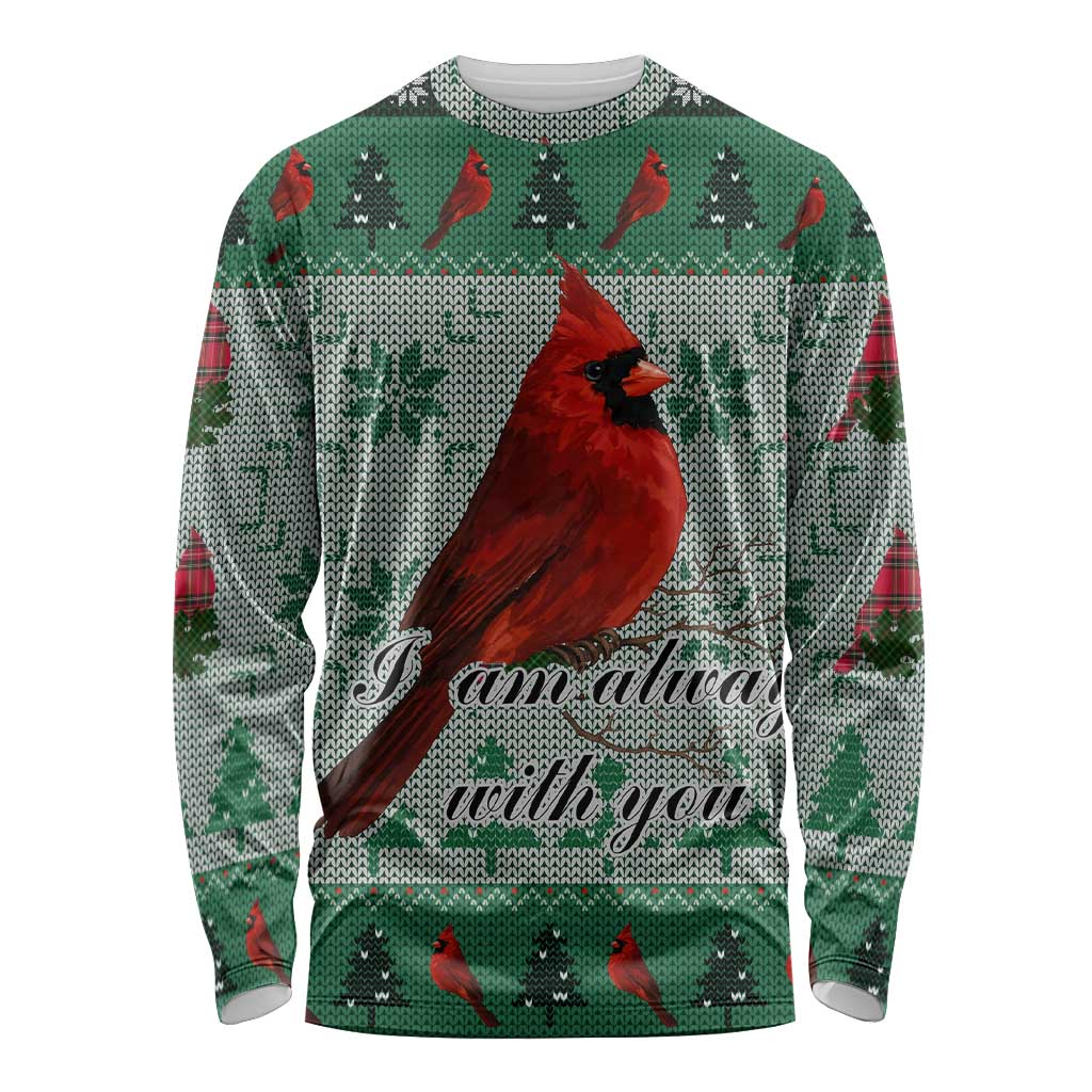 Cardinal I am Always With You Christmas Long Sleeve Shirt Xmas Holiday Patterns - Wonder Print Shop