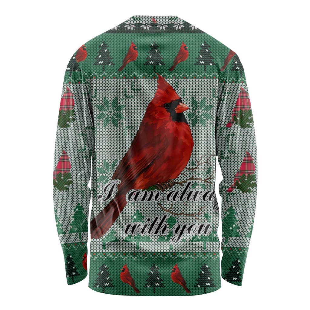 Cardinal I am Always With You Christmas Long Sleeve Shirt Xmas Holiday Patterns - Wonder Print Shop