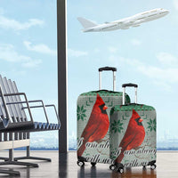 Cardinal I am Always With You Christmas Luggage Cover Xmas Holiday Patterns - Wonder Print Shop