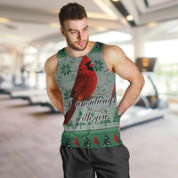 Cardinal I am Always With You Christmas Men Tank Top Xmas Holiday Patterns - Wonder Print Shop