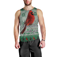 Cardinal I am Always With You Christmas Men Tank Top Xmas Holiday Patterns - Wonder Print Shop