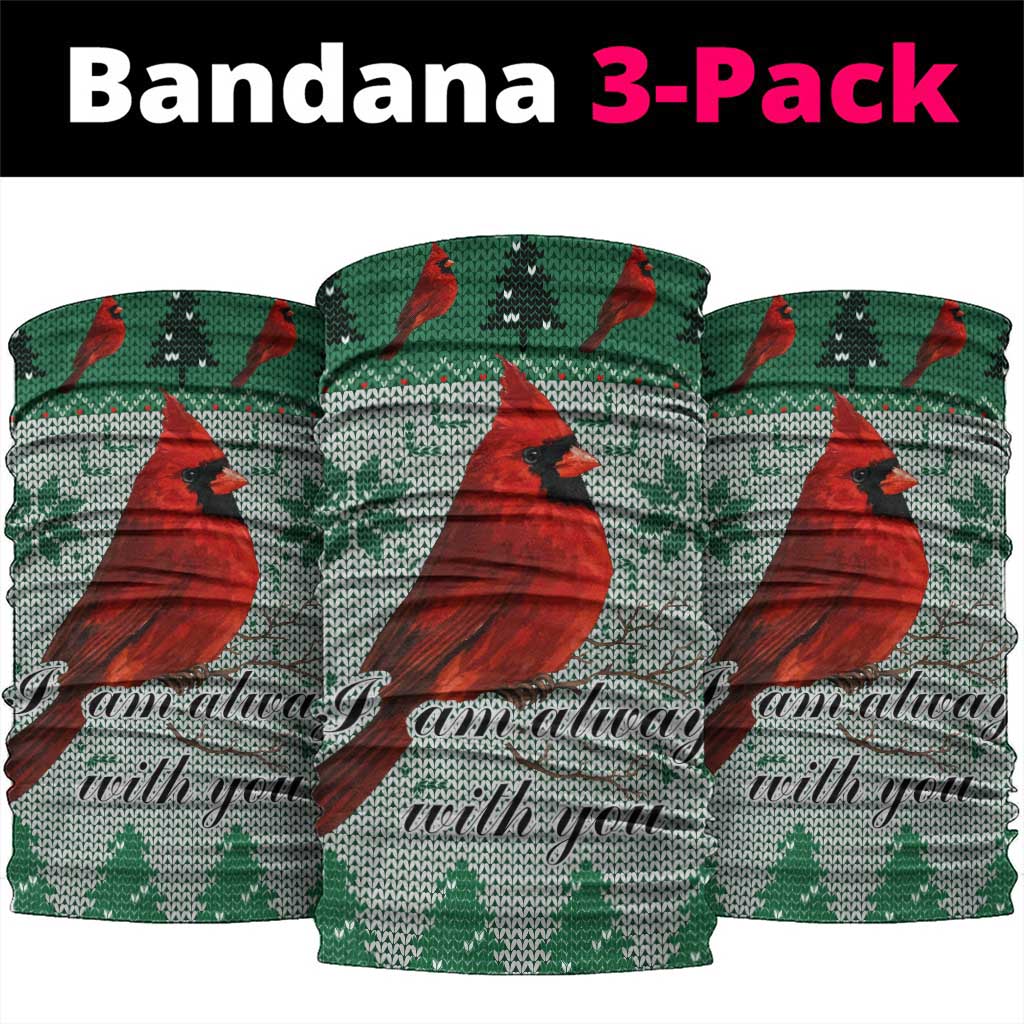 Cardinal I am Always With You Christmas Neck Gaiter Xmas Holiday Patterns - Wonder Print Shop
