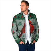 Cardinal I am Always With You Christmas Padded Jacket Xmas Holiday Patterns - Wonder Print Shop