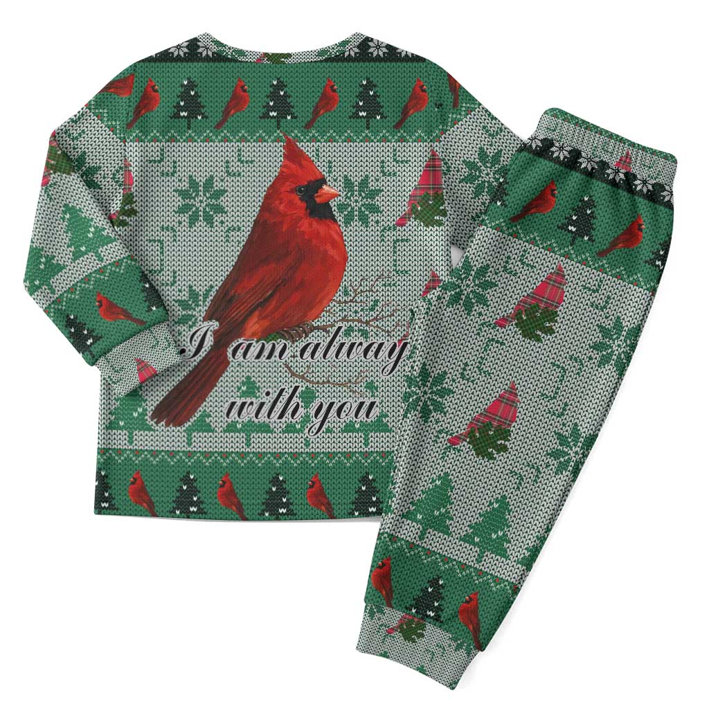 Cardinal I am Always With You Christmas Pajama Set Xmas Holiday Patterns - Wonder Print Shop
