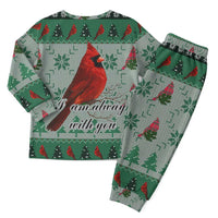 Cardinal I am Always With You Christmas Pajama Set Xmas Holiday Patterns - Wonder Print Shop