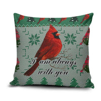Cardinal I am Always With You Christmas Pillow Cover Xmas Holiday Patterns - Wonder Print Shop