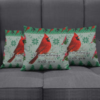 Cardinal I am Always With You Christmas Pillow Cover Xmas Holiday Patterns - Wonder Print Shop