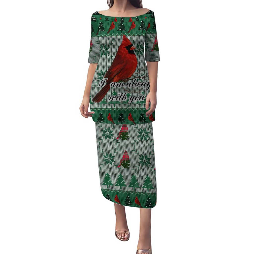 Cardinal I am Always With You Christmas Puletasi Xmas Holiday Patterns - Wonder Print Shop