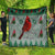 Cardinal I am Always With You Christmas Quilt Xmas Holiday Patterns - Wonder Print Shop