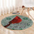 Cardinal I am Always With You Christmas Round Carpet Xmas Holiday Patterns - Wonder Print Shop