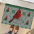Cardinal I am Always With You Christmas Rubber Doormat Xmas Holiday Patterns - Wonder Print Shop