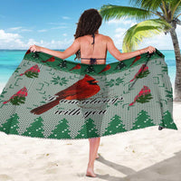 Cardinal I am Always With You Christmas Sarong Xmas Holiday Patterns - Wonder Print Shop