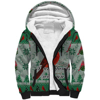 Cardinal I am Always With You Christmas Sherpa Hoodie Xmas Holiday Patterns - Wonder Print Shop