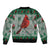 Cardinal I am Always With You Christmas Sleeve Zip Bomber Jacket Xmas Holiday Patterns - Wonder Print Shop